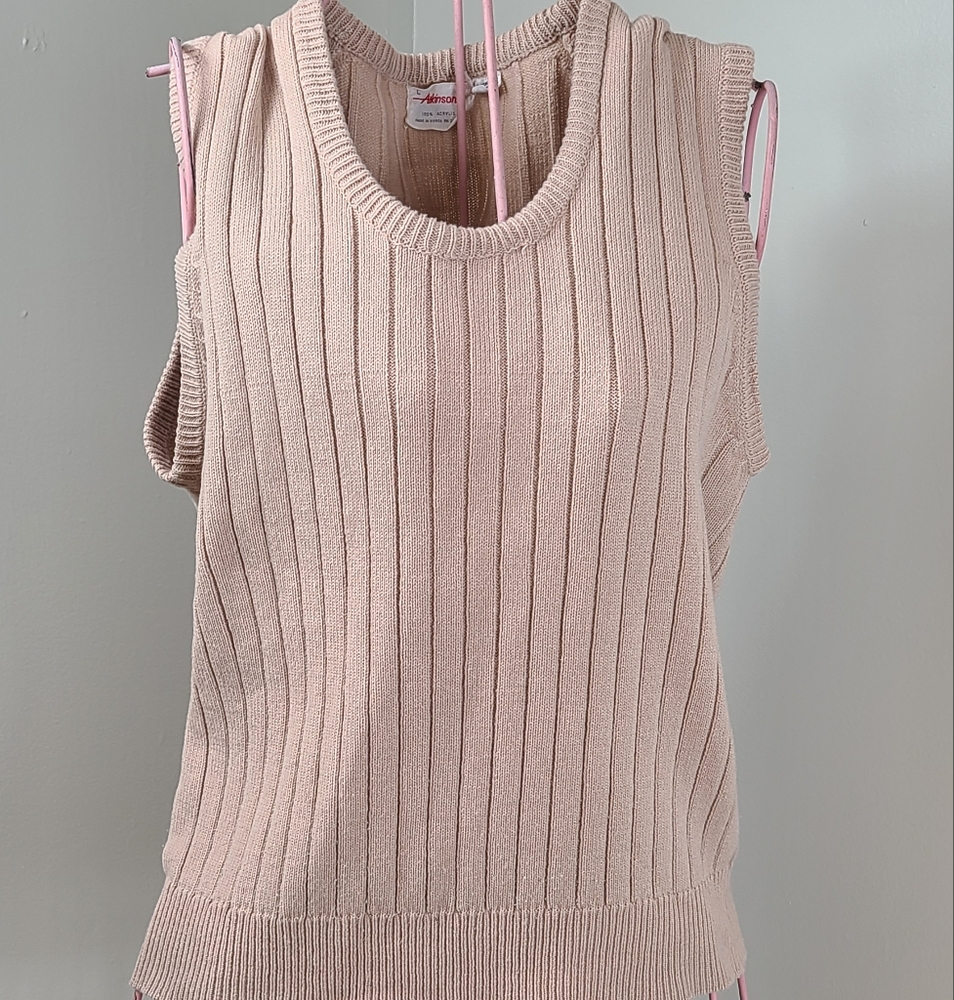 Vintage Atkinson Ribbed Sweater Vest Mens Large